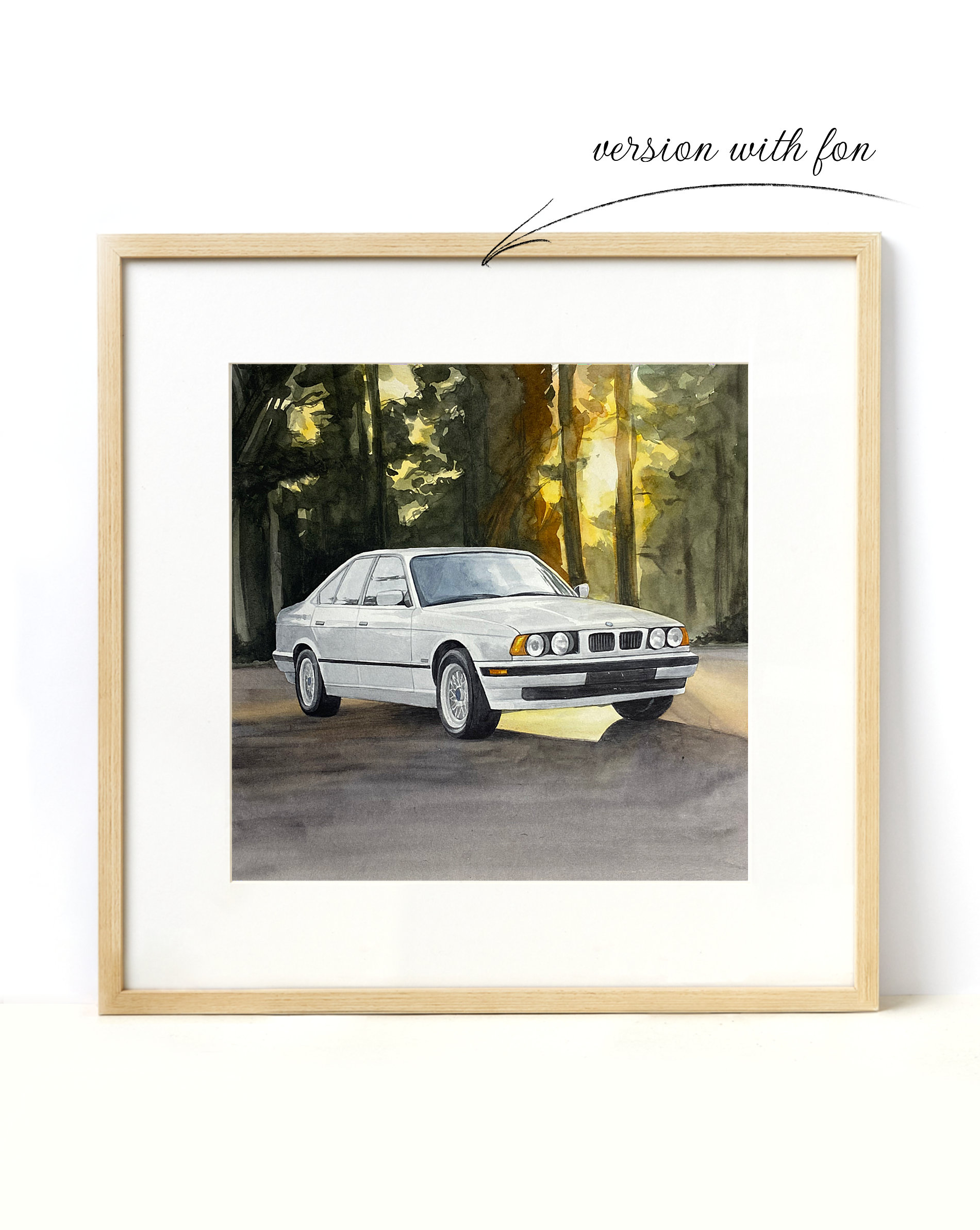 Car Portrait, Custom Car Portrait, Car Drawing From Photo, Car Portrait ...