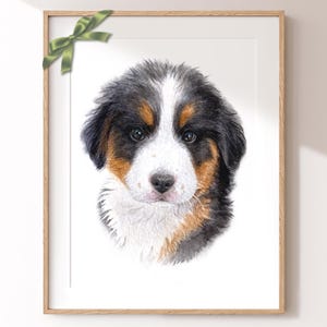 Pet Portrait Watercolor | Mini Dog Watercolor Portrait | Custom Pet Portrait from Photo
