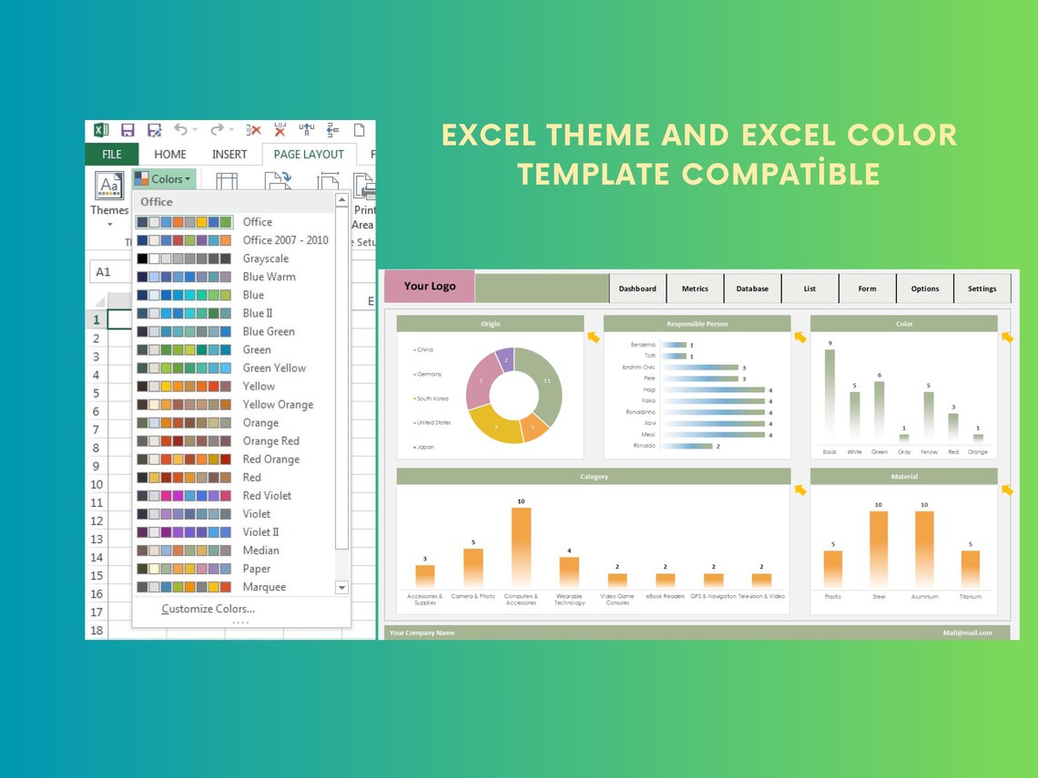 Editable Product Database Template: Excel Inventory Tracker (instant ...