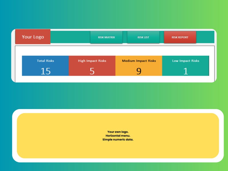 Risks Assessment Excel Template - Etsy