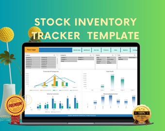 Editable Stock Inventory Tracker: Excel Template (Instant Download)