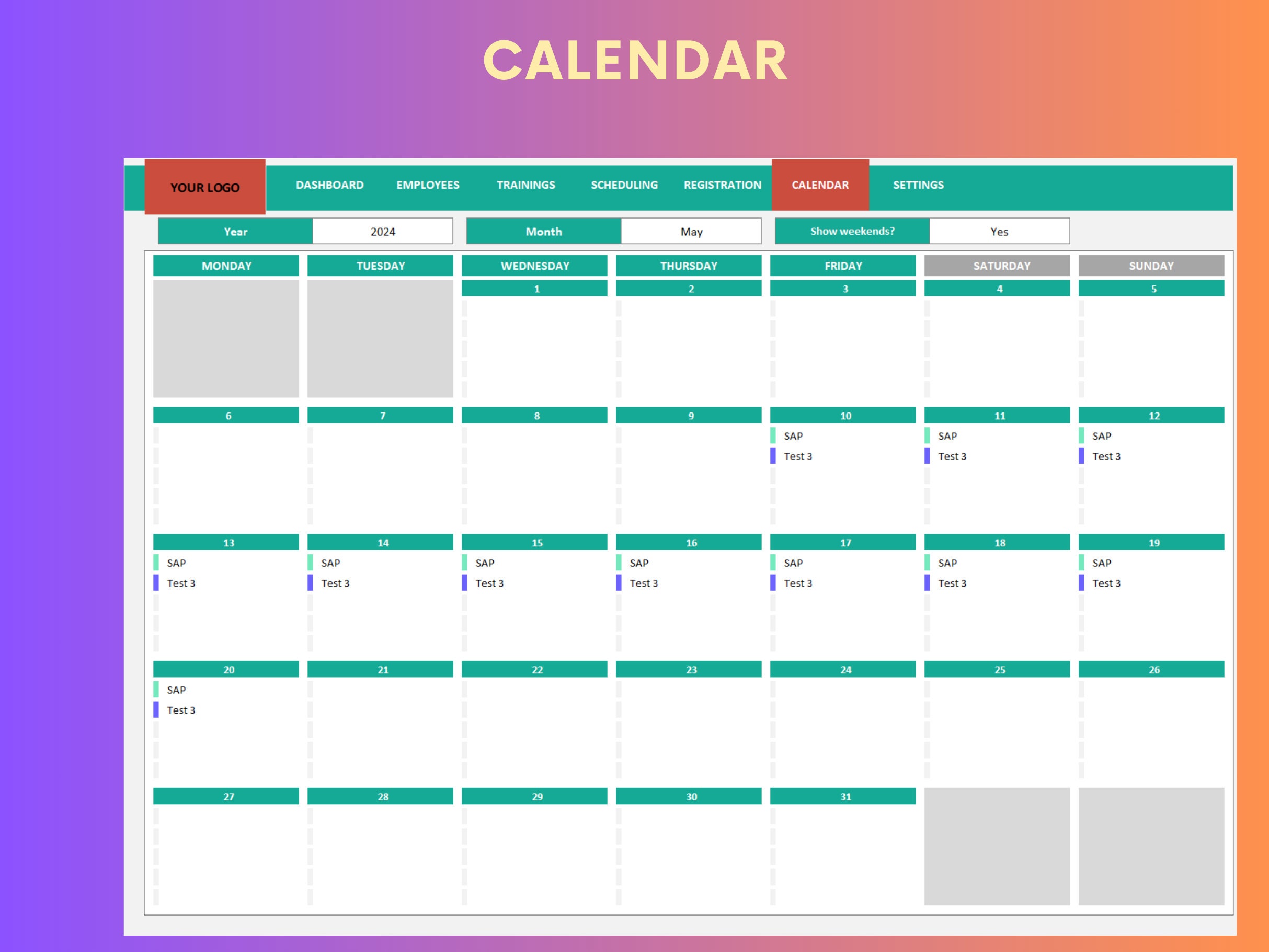 Employee Training Management Template Excel Employee Training Employee Training Management Template Excel Employee Training