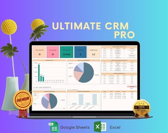 Ultimate CRM Template – Manage Clients, Revenue, Leads -Campaigns in Excel & Google Sheets