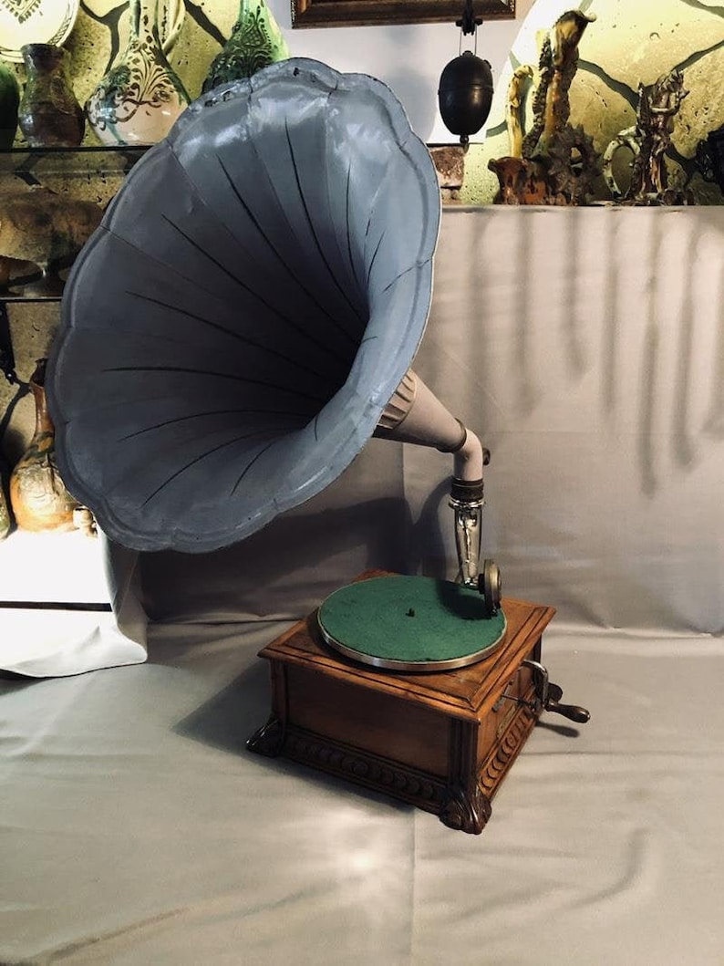 HMV 2021 Gramophone Antique online shopping Fully Working Fhonograpf Funtional win-