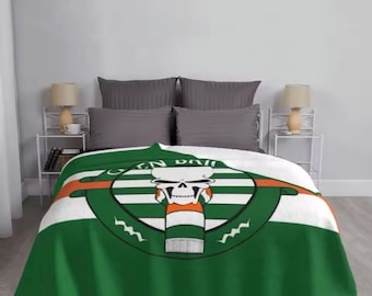 Manta con la bandera de la Green Brigade del Celtic FC (Bhoys) - 100 cm x 150 cm
