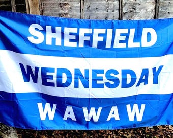 100 X Sheffield Wednesday Stickers - Based on SWFC Flag Arctic