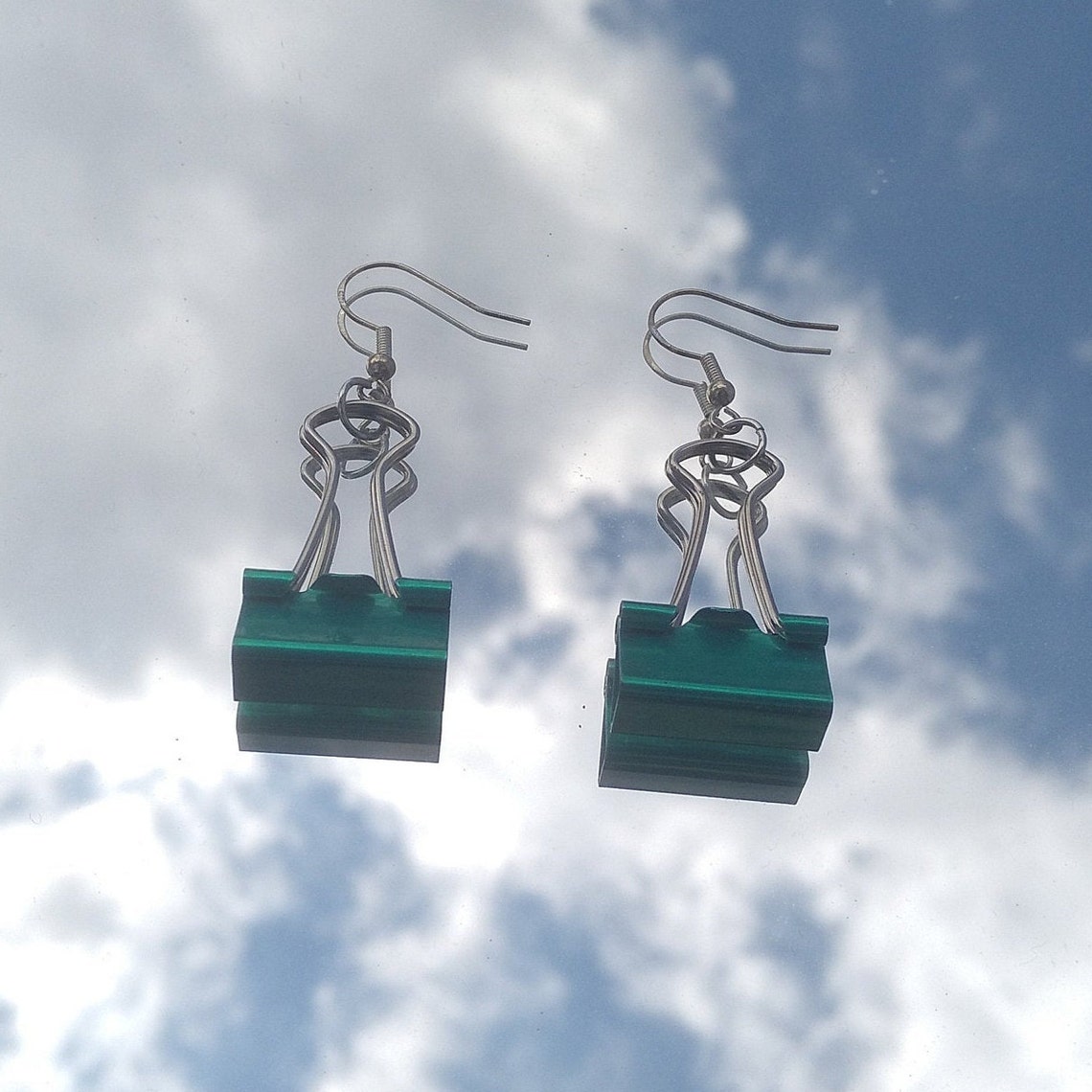 Paper holder earrings Etsy