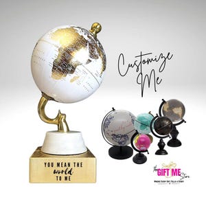 Custom World Globe | Anniversary | Teacher&#39;s Day | Awards