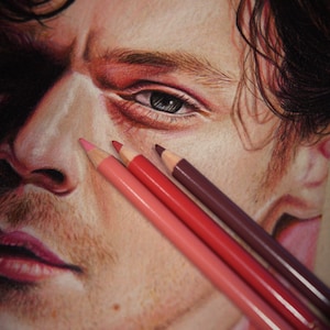 Custom Hand-Drawn Portrait from Photograph (Personalized Gift for any Occasion!) (Color Pencil)