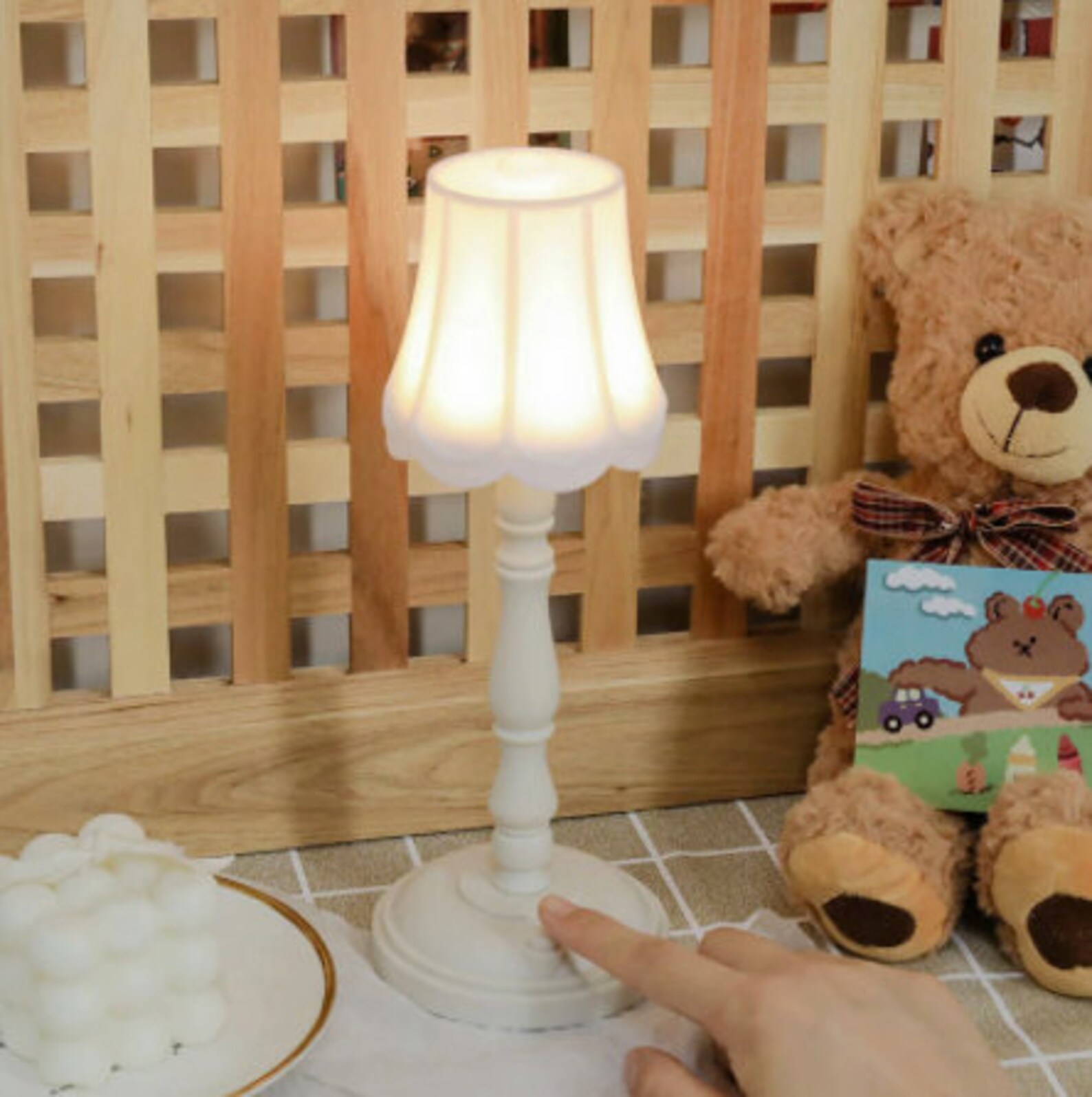 Parisian Aesthetic LED Desk Table Lamp Vintage Candle Bedroom Etsy