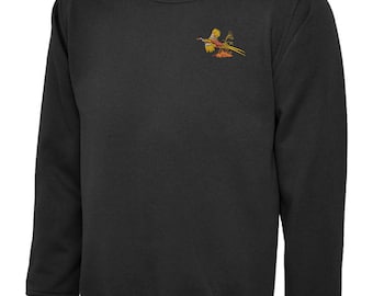 Premium Unisex Sweatshirt with Pheasant embroidered logo, FREE Personalisation