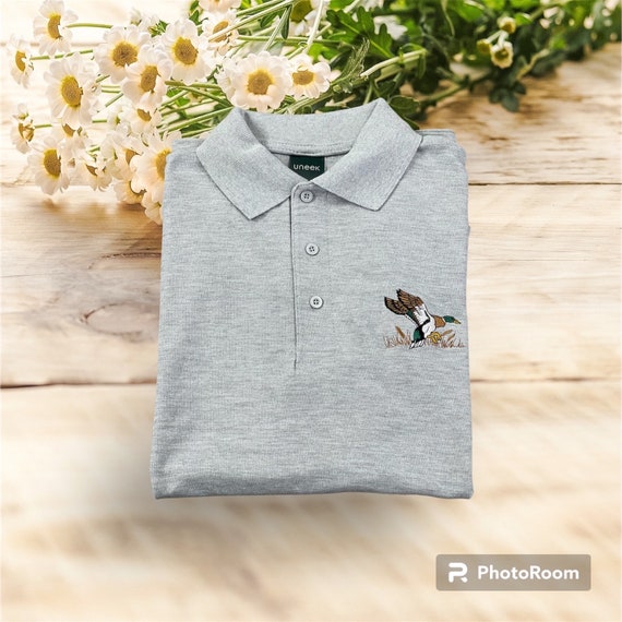 Mallard Duck Unisex Polo Shirt With Embroidered Logo, FREE Personalisation  - Etsy