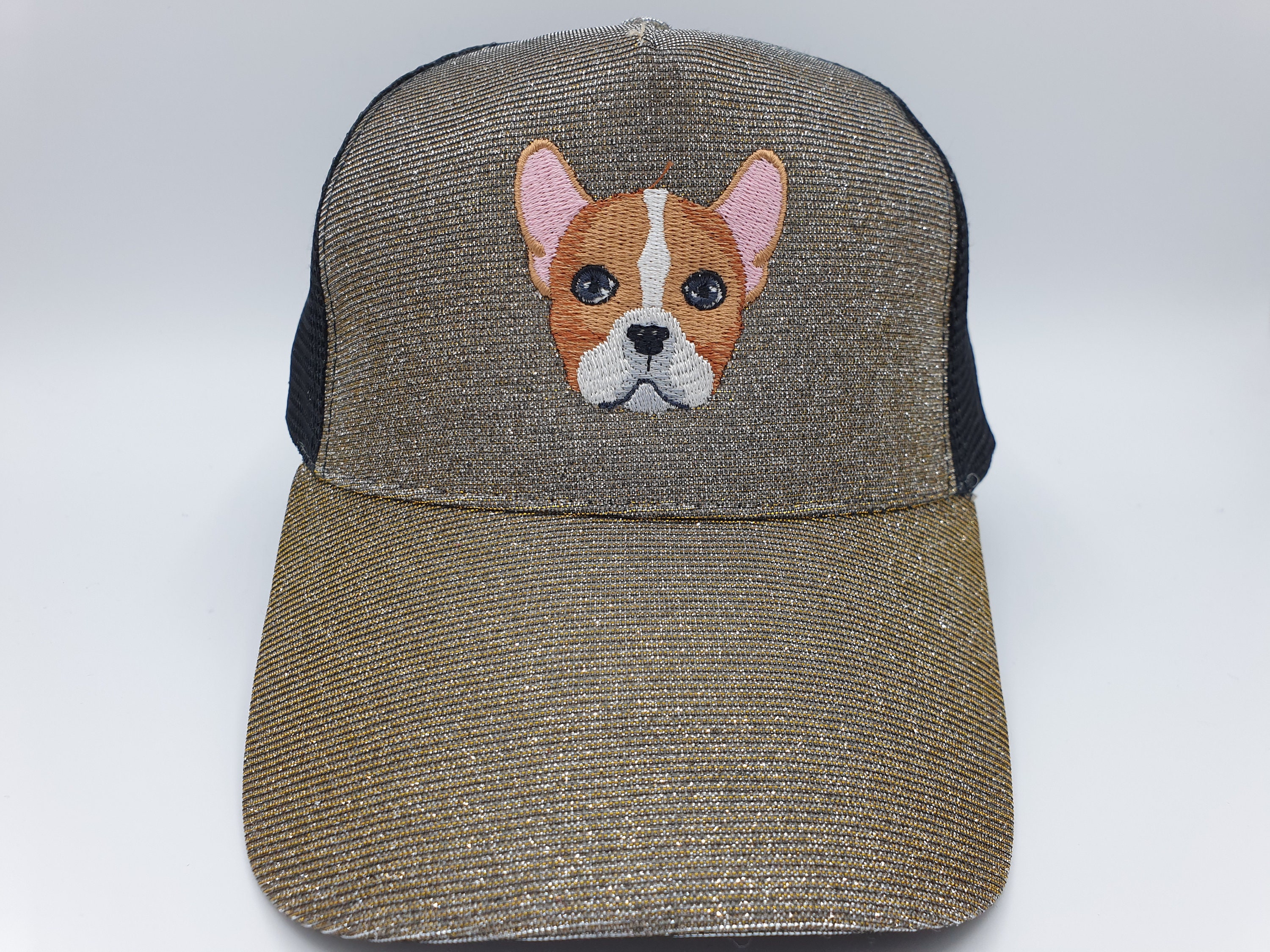 Embroidered French Bulldog Sparkle Cap . - Etsy display picture 1