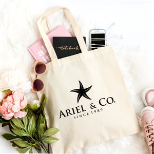 Ariel and Co. Since 1989,The Little Mermaid Tote,Princess Bag, Women bag,Disneyland Canvas Bag,Disney Bag for Women,Ariel printed bag