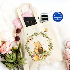 Winnie The Pooh Tote Bag , Winnie Tote Bag, Winnie the Pooh Tote Bag,Winnie and Friends , Tigger Bag, Disney Tote Bag