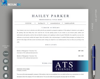 Executive CV Template, Clean Resume Template Google Docs, Word & Pages, Minimalist CV Template, Simple Modern Smooth Resume Template 2025