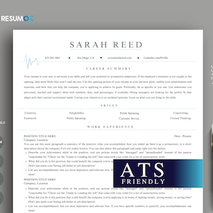 Executive Resume Template ATS Friendly Resume Word, Docs, Canva Template for Corporate Jobs, Clean, Creative & Innovative Design CV Template