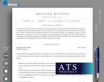 ATS Resume, Resume Template Canva, Word Resume, Clean Ats Resume, Professional Ats Resume, Modern Word, ATS Resume Template, Canva Resume