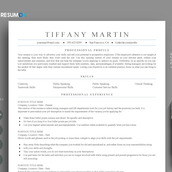 Resume Template, Minimalist ATS, ats Friendly resume template, Google Docs Resume Template, ATS Resume Template, ATS Friendly Resume