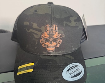 NVG Skull ball cap in camo or custom design your own