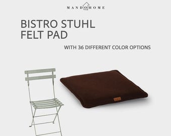 Customizable Felt Seat Cushion for Ferm. Bistro Stuhl Chair - 36 Colors, Comfort & Protection