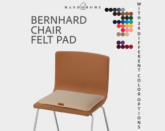 Bernhard Chair Cushion – Felt Seat Pad, Non Slip Option, 36 Colors, Double Layer