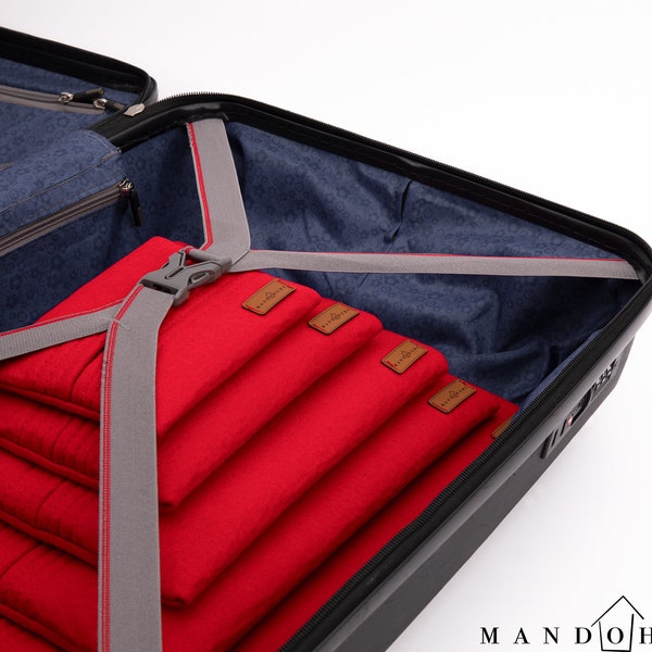 Suitcase Organizer by Mando Home: Ultimate Suitcase Organizer in Multiple Sizes for Everyday & Cute Pouch