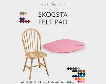 Skogsta Chair Felt Seat Pad | Custom Size, Durable, Washable Cushion