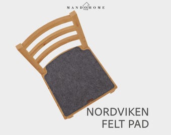 Felt Nordviken Chair Cushion – Custom Size, Wipeable, Durable