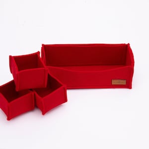Customizable Felt Organizer Bins - Stylish Felt Storage Boxes - 20 Color Options