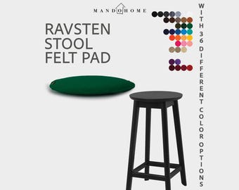 Felt Chair Cushion for Ravsten Stool With Non Slip Option