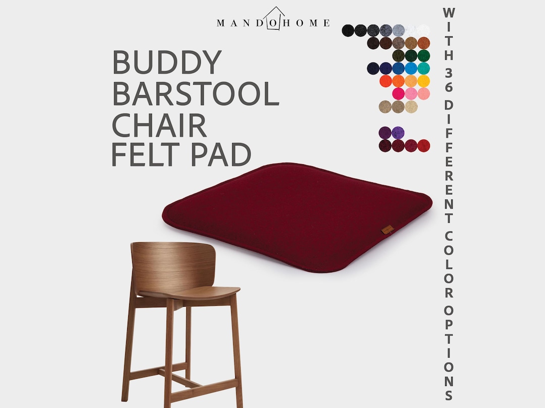 Buddy Bar Stool Felt Chair Cushion Non Slip - Etsy