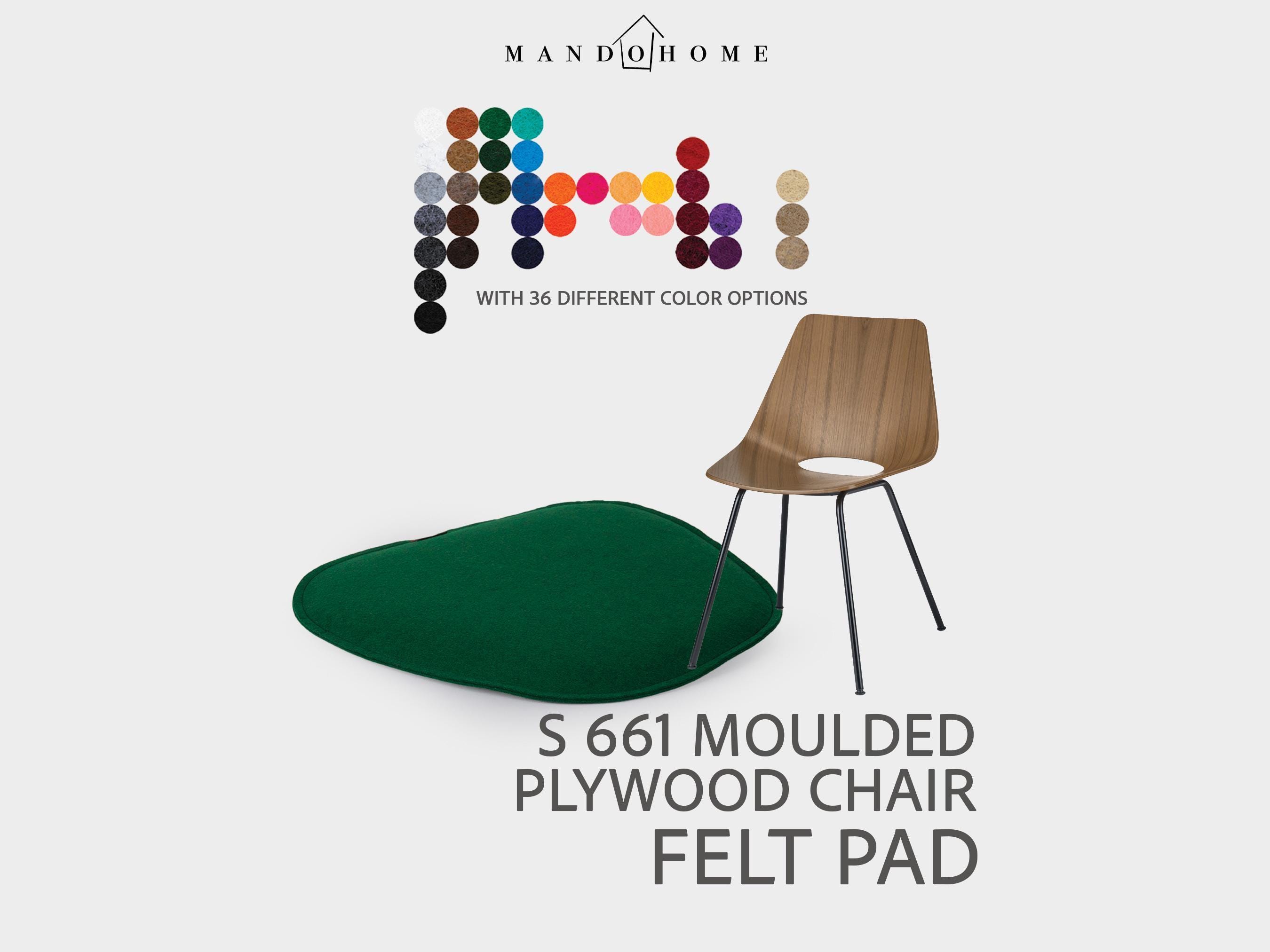 Tho S661 Chair Cushion - Felt Seat Pad with Non Slip Option