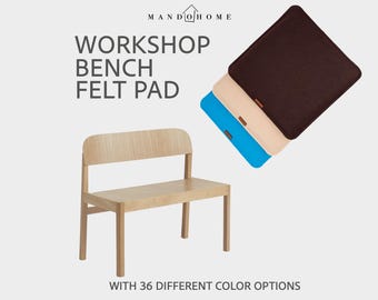 Almohadilla de fieltro para banco de taller, opción antideslizante, cojín para banco de tamaño personalizado.