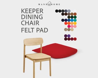 Keeper Dining Chair Cushion – Felt Seat Pad with Non Slip Option