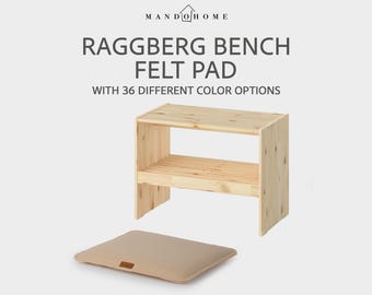 Cojín de fieltro para banco RAGGBERG, opción antideslizante, almohadilla de asiento de tamaño personalizado.