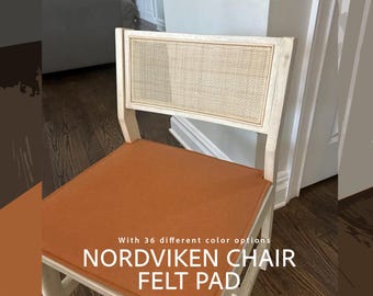 NORDVIKEN Chair Cushion – Felt Seat Pad with Non Slip Option