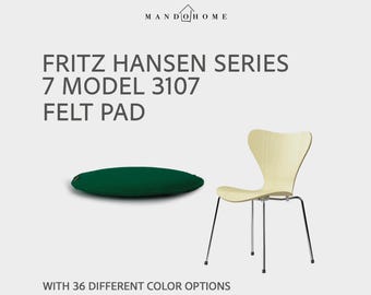 Coussin de chaise Fritz Hansen série 7 - Coussin en feutre 3107, dimension personnalisée