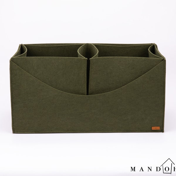 Elegant Felt Storage -  Organizer Bin - Custom Size, 20 Colors, Housewarming Gift, Versatile Home & Office Organization Solution