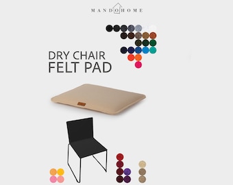 Felt Dry Chair Cushion | Custom Size Sponge Pad, Indoor Outdoor
