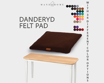 Cojín de fieltro para banco Danderyd / Doble capa de fieltro de 2 mm, 36 colores, opción antideslizante