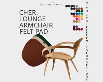 Lounge Armchair Cushion – Felt Seat Pad with Non Slip Option