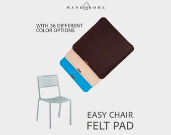 Easy Chair Cushion – Felt Seat Pad with Non Slip Option
