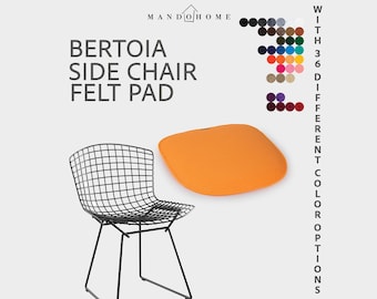 Bertoia Bijzetstoel Vilten Kussen | Dubbele viltlagen van 2 mm, 36 kleuren, antislipoptie