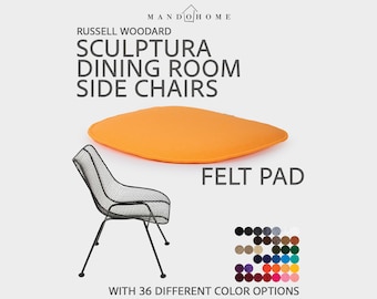 Cojín para silla de comedor Sculptura, almohadilla de fieltro con 36 opciones de color, Russell Woodard