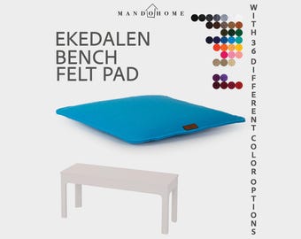 Cojín de fieltro para banco Ekedalen / Doble capa de fieltro de 2 mm, 36 colores, opción antideslizante