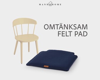 Omtanksam Chair Cushion – Felt Seat Pad with Non Slip Option