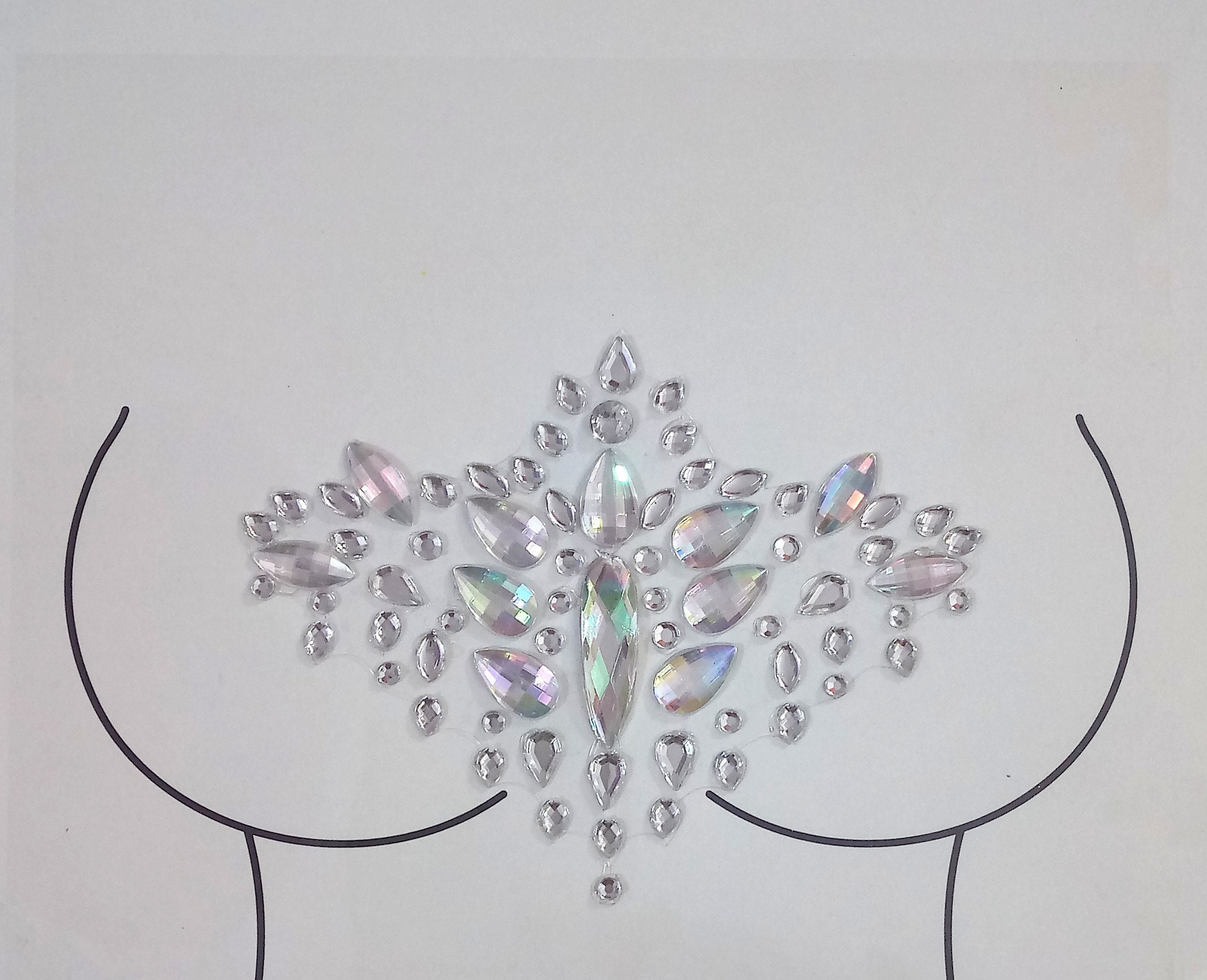 Divine Beauty Self Adhesive Body Jewels/body Gems/rhinestone Etsy