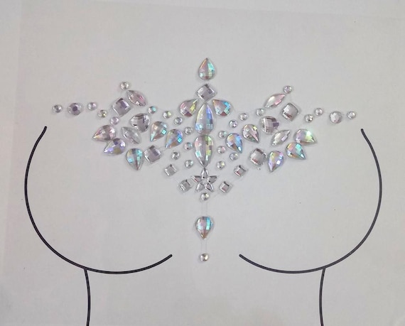 Divine Beauty Self Adhesive Body Jewels/body Gems/rhinestone /festival Gems  