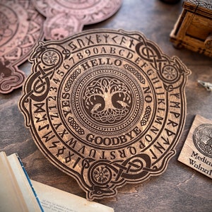 Ouija Board, Spiritual Board, Ouija Planchette, Talking Board, Witch Board, Witchcraft, Witchy Gift, Witchcraft Wiccan Gifts, Mysticism